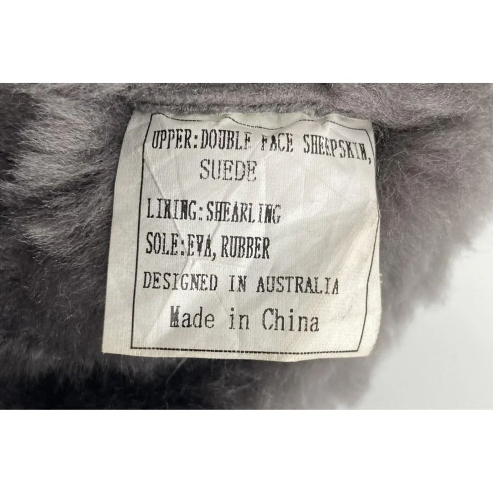 Australia Luxe Collective Boots Womens 11 Gray Yael Sheepskin Shearling‎ Winter